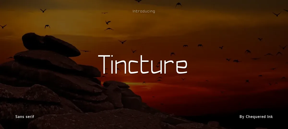 Tincture font preview