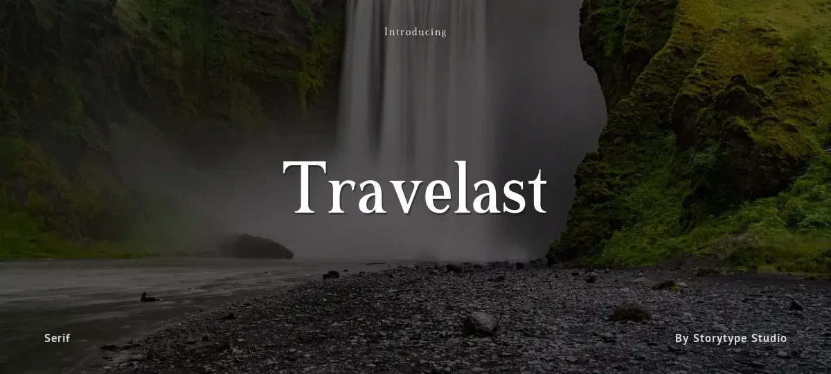 Travelast font preview