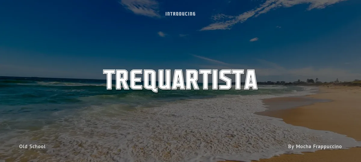 Trequartista font preview