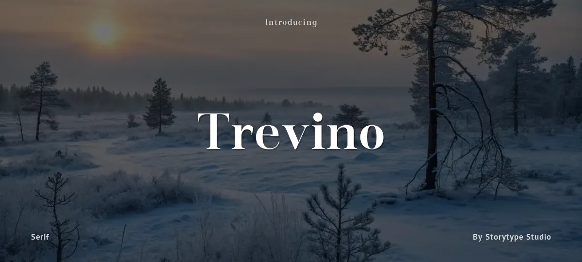 Trevino font preview