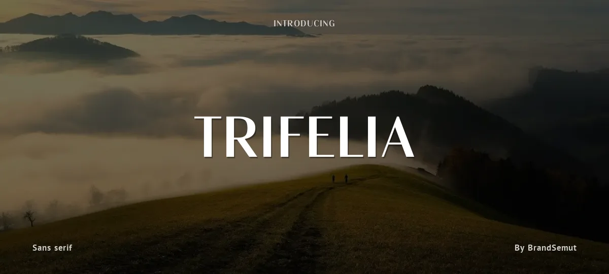 Trifelia font preview
