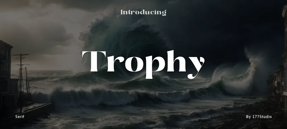 Trophy font preview