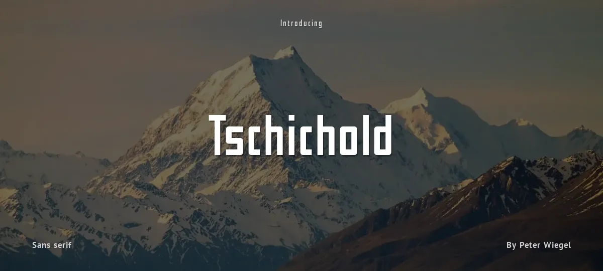 Tschichold font preview