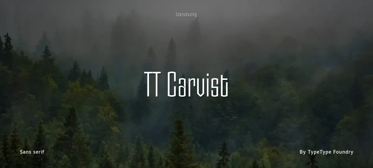 TT Carvist font preview