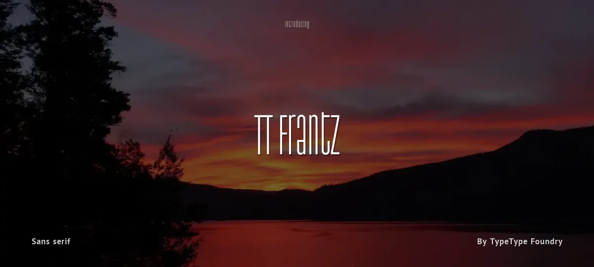 TT Frantz font preview