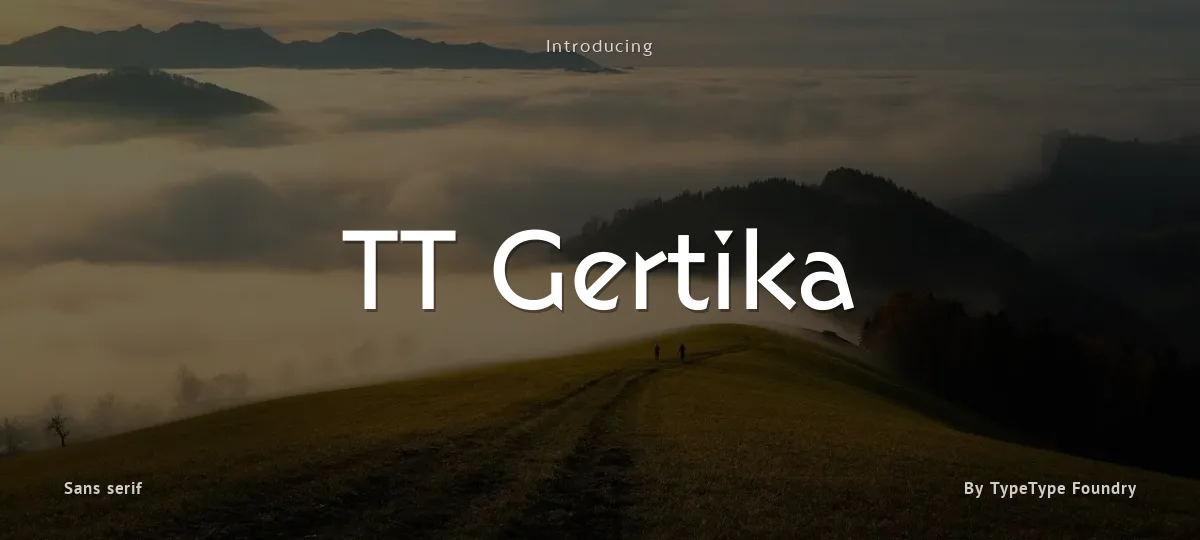 TT Gertika font preview