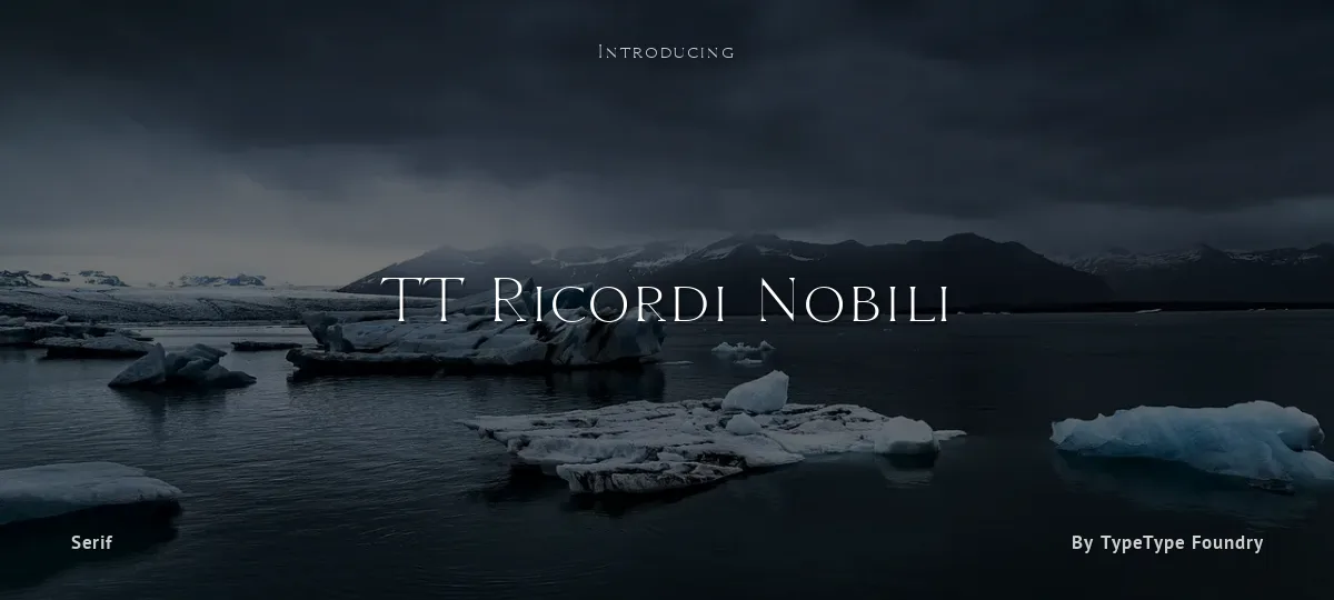 TT Ricordi Nobili font preview
