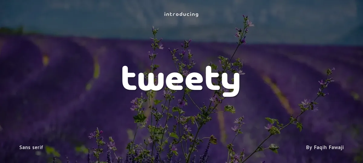 Tweety font preview