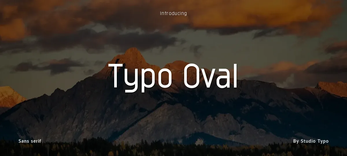 Typo Oval font preview