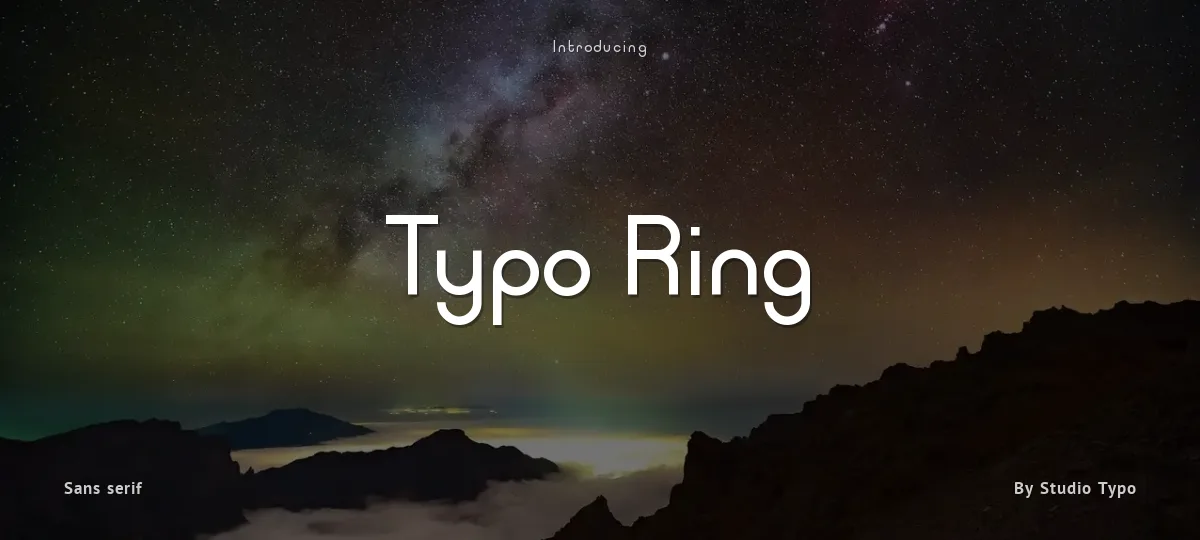Typo Ring font preview