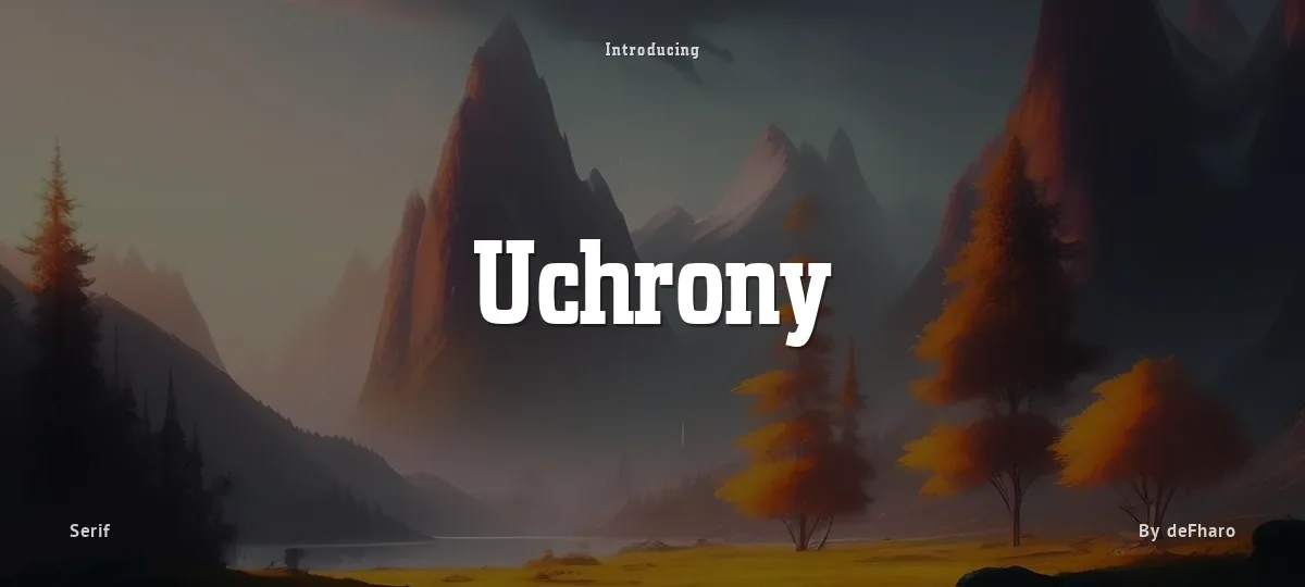 Uchrony font preview