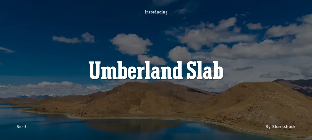 Umberland Slab font preview