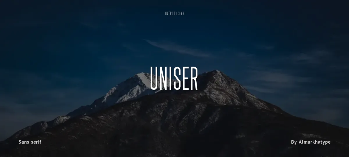 Uniser font preview
