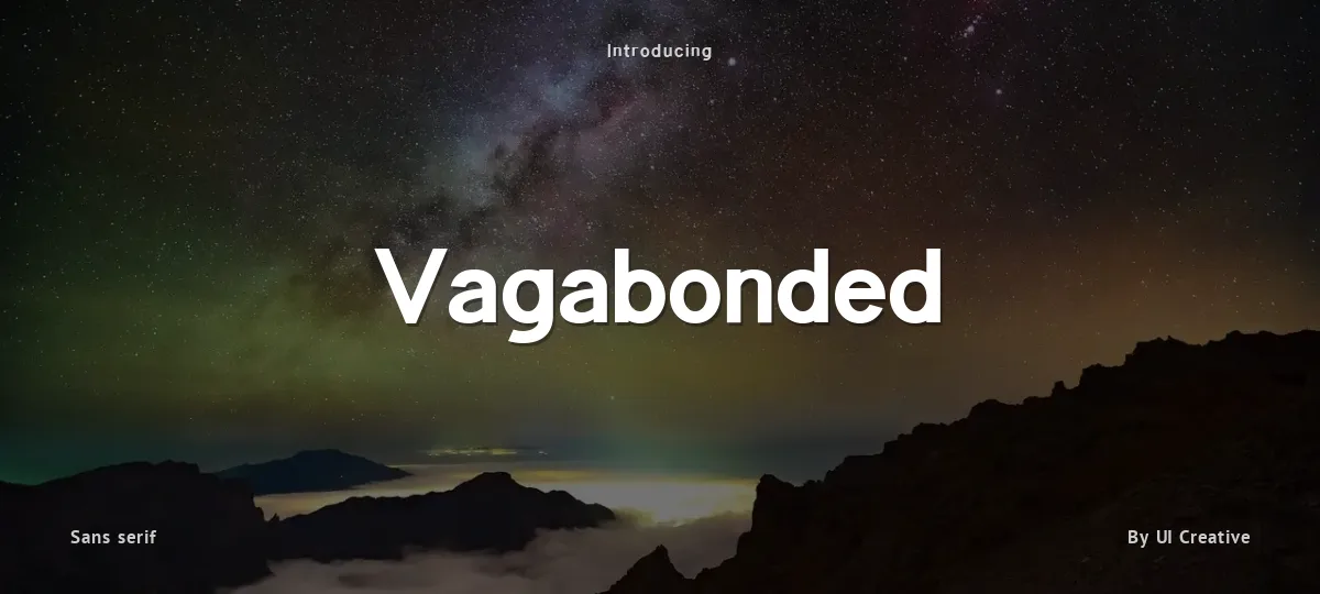 Vagabonded font preview