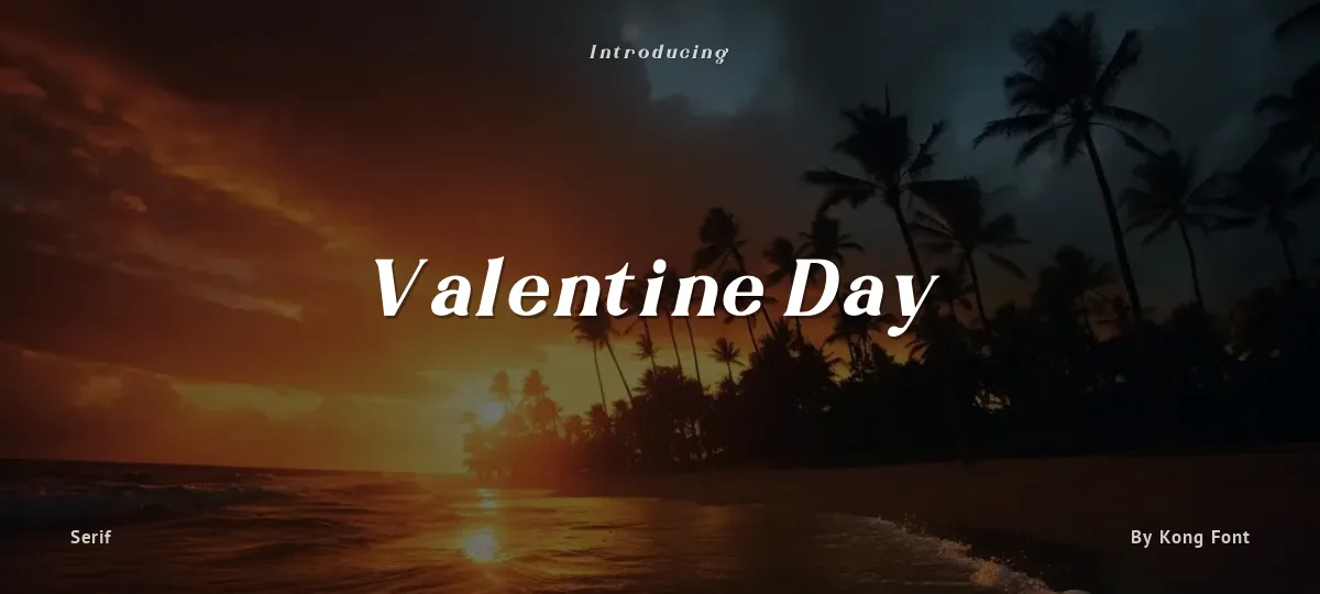 Valentine Day font preview