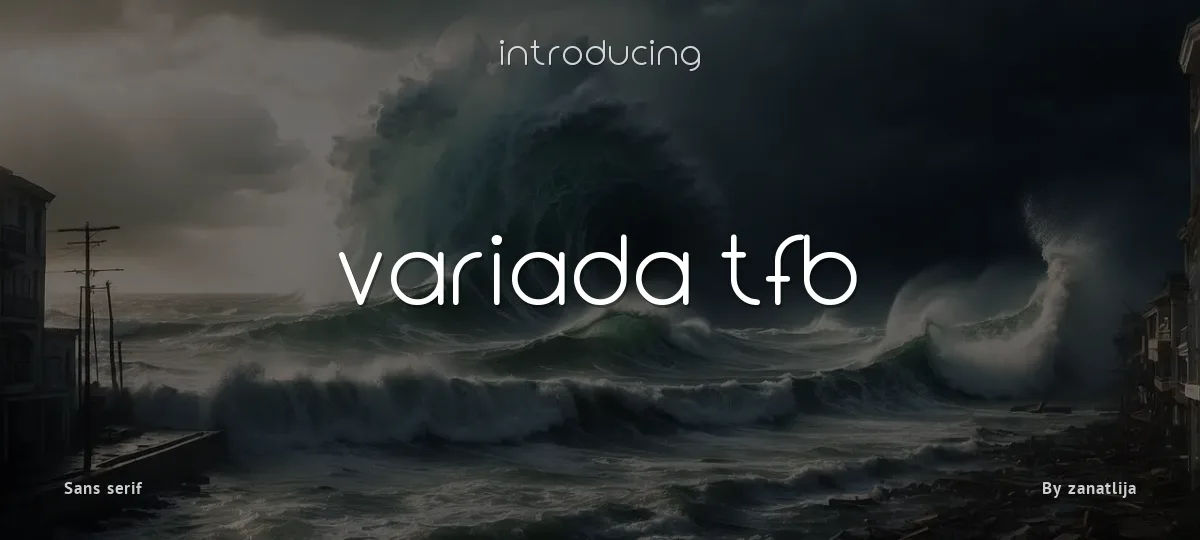 Variada TFB font preview