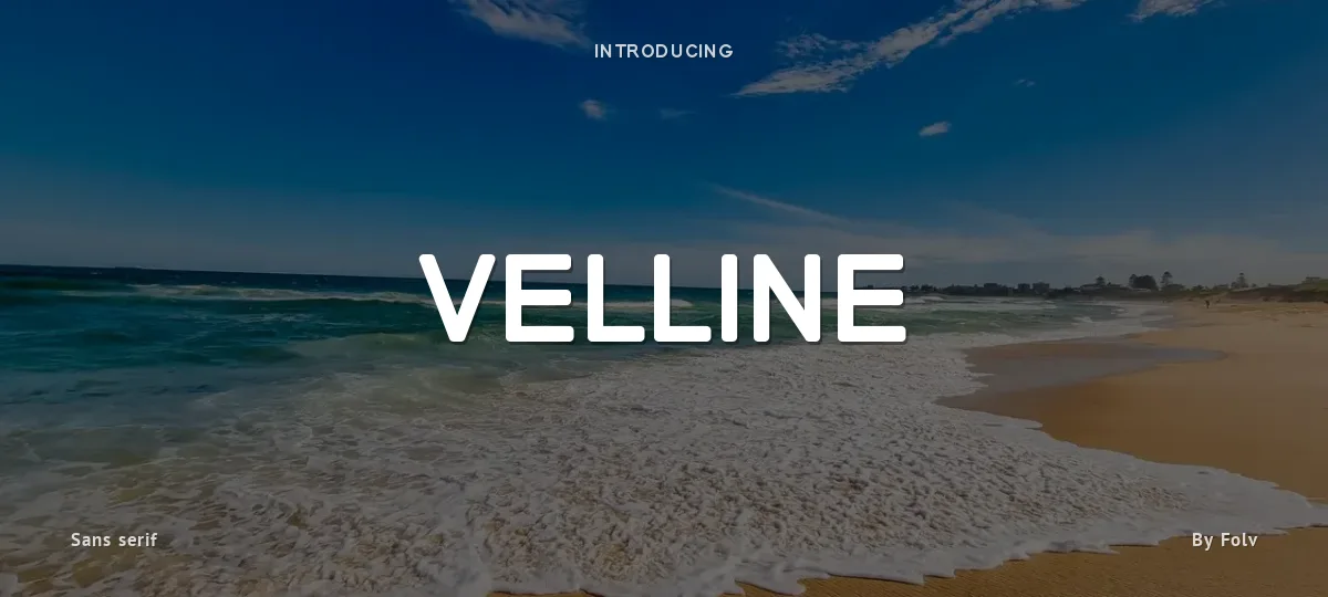 Velline font preview