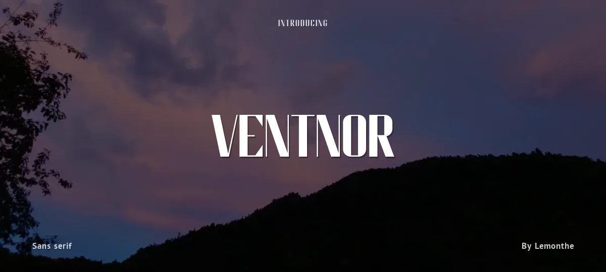 Ventnor font preview