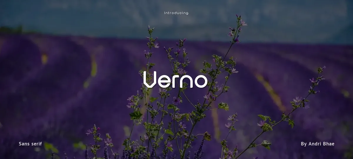 Verno font preview