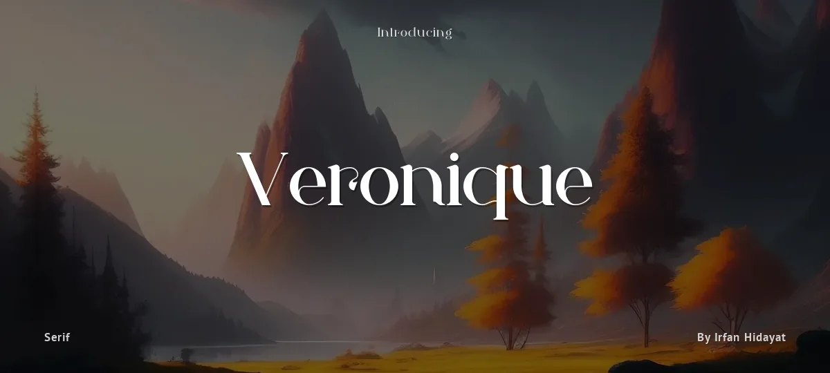 Veronique font preview