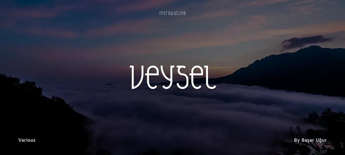 Veysel font preview