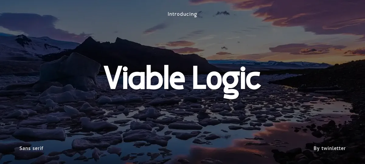 Viable Logic font preview
