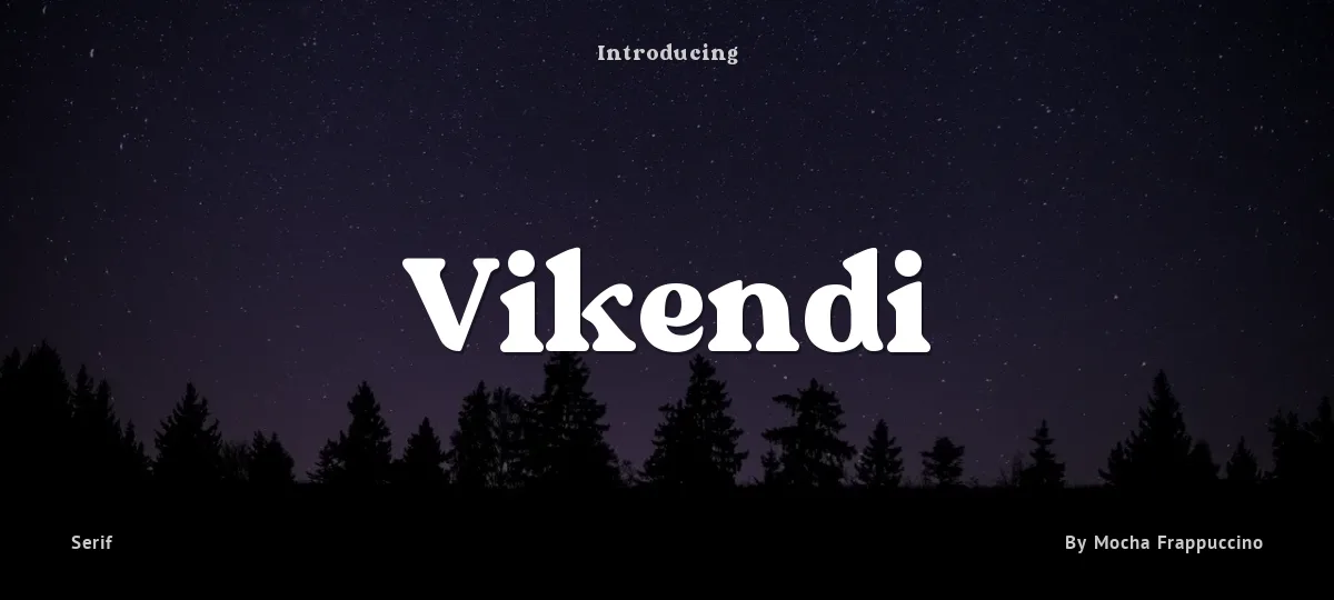 Vikendi font preview