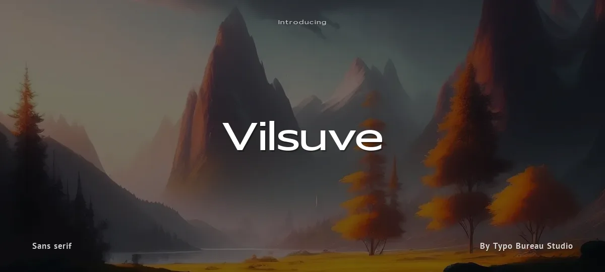 Vilsuve font preview