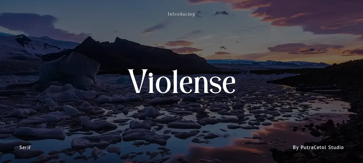 Violense font preview