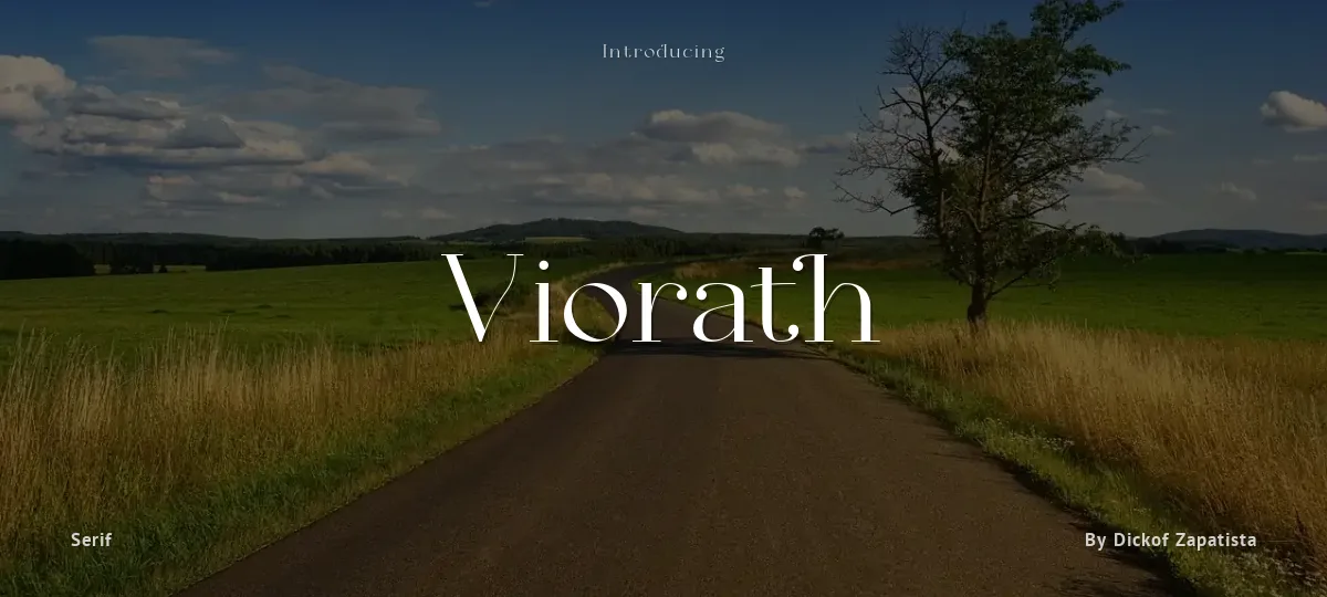 Viorath font preview