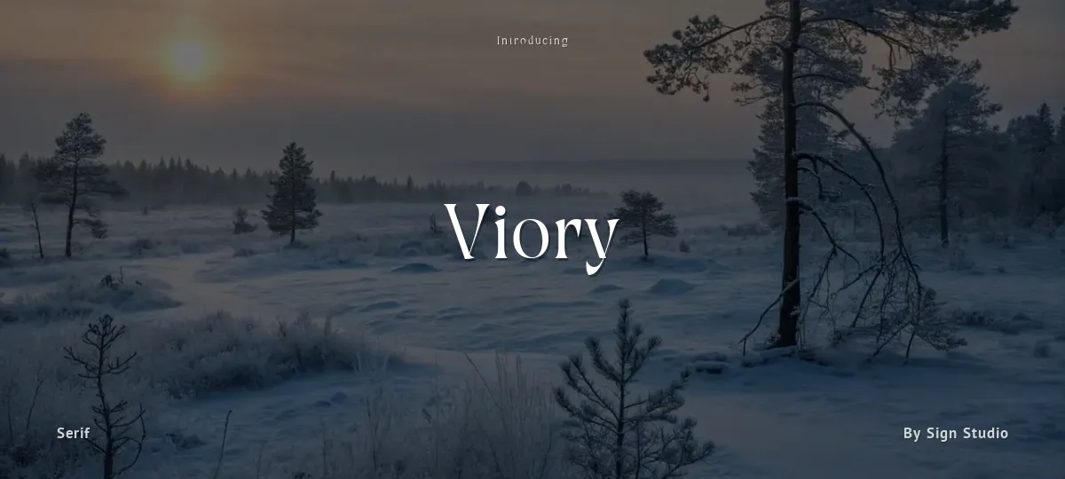 Viory font preview