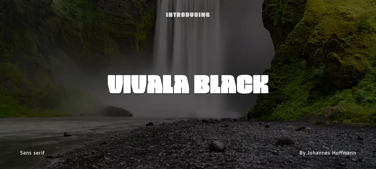 Vivala Black font preview