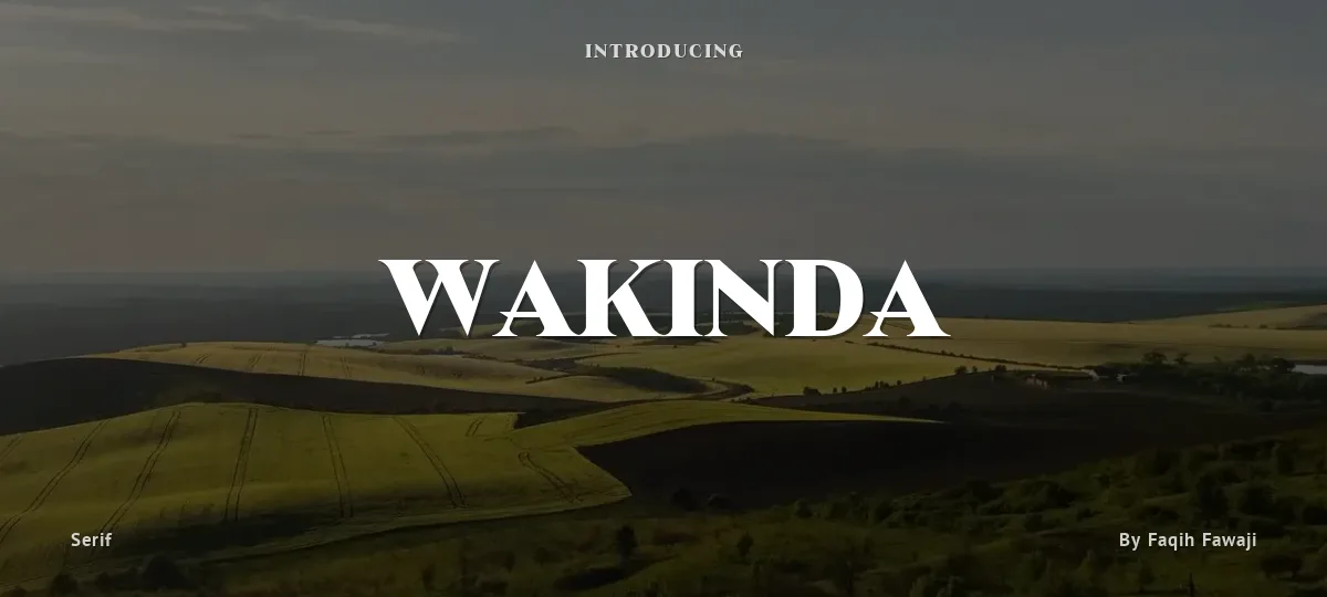 Wakinda font preview