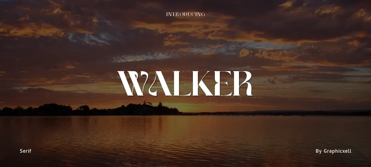 Walker font preview