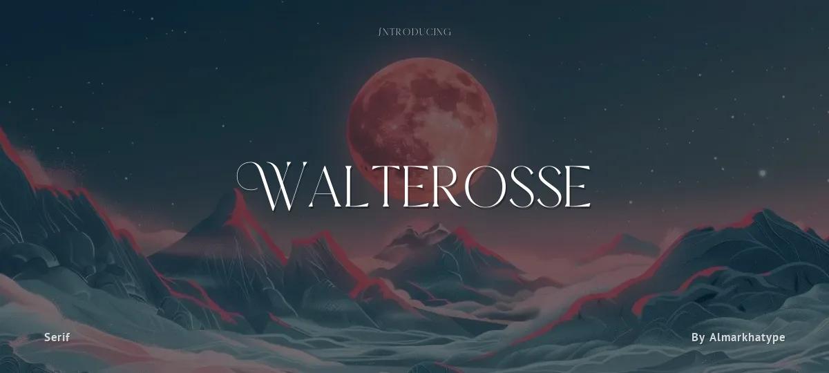 Walterosse font preview