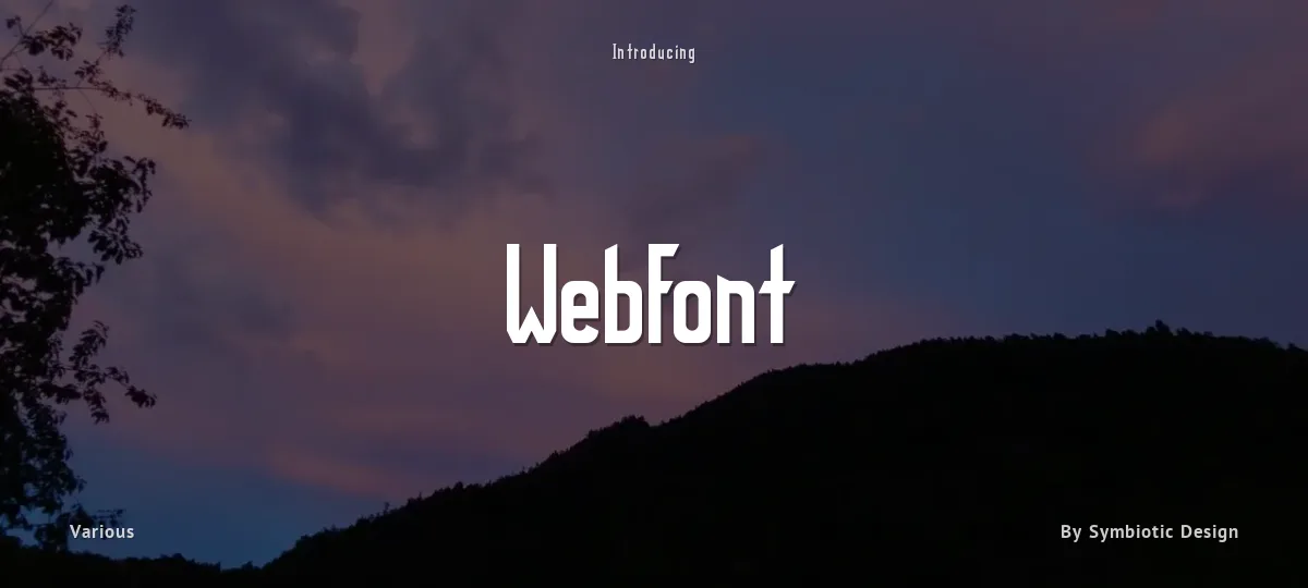 WebFont font preview