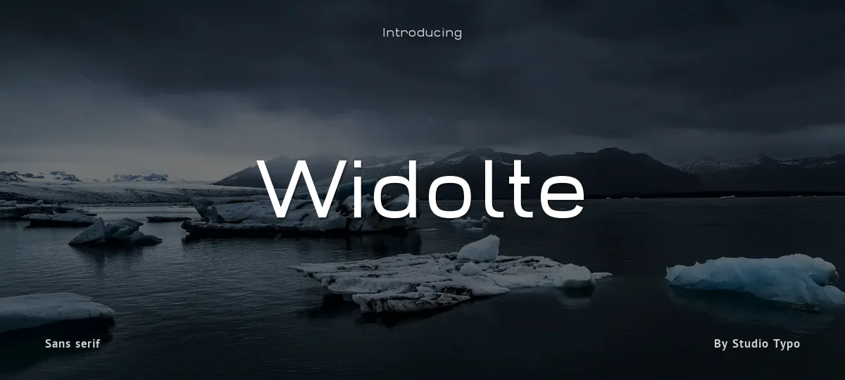 Widolte font preview