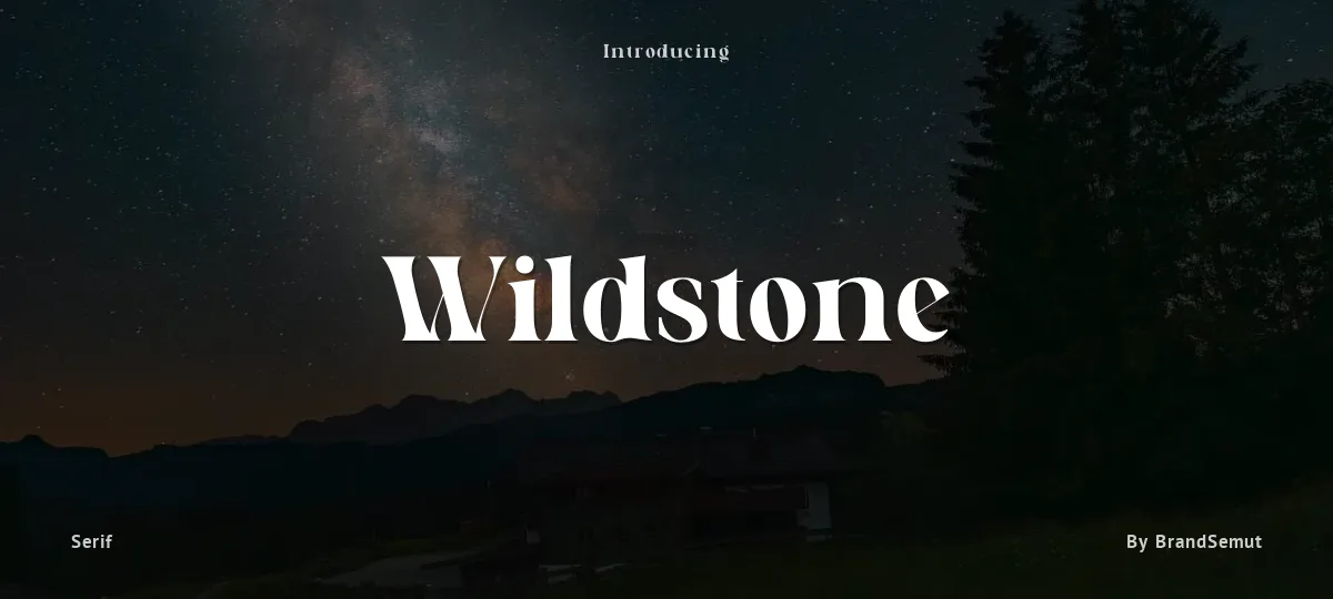 Wildstone font preview