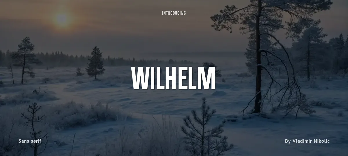 Wilhelm font preview