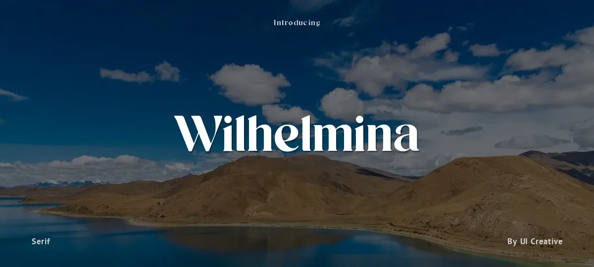 Wilhelmina font preview