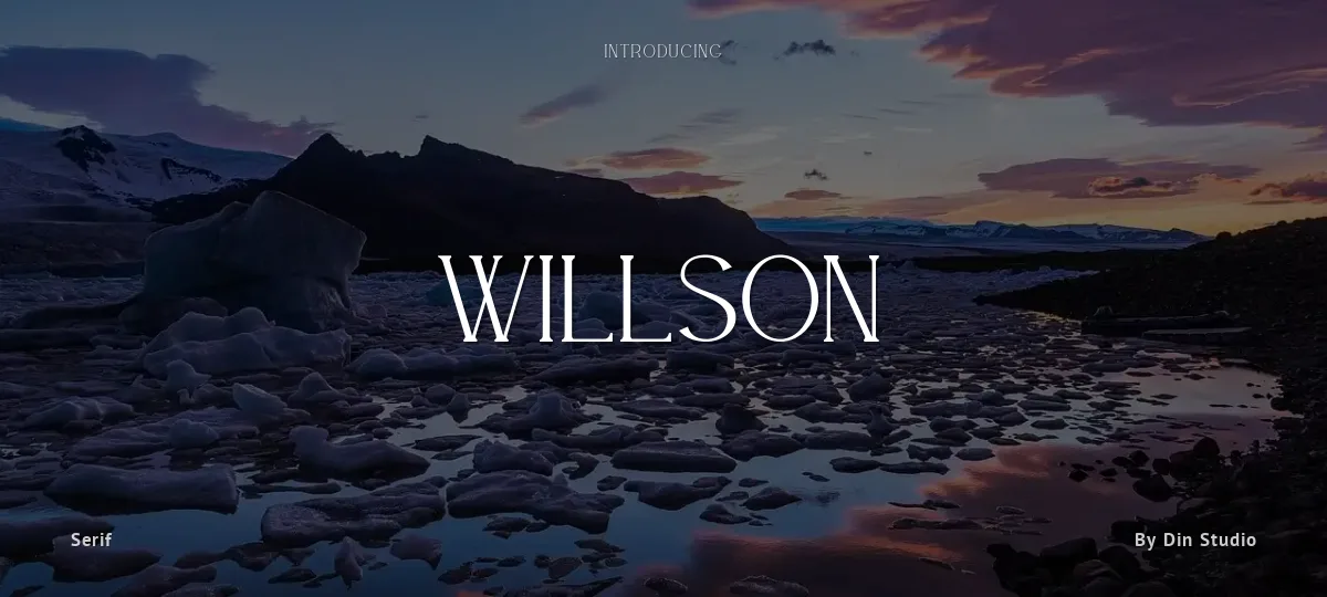 Willson font preview