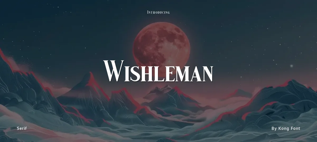 Wishleman font preview