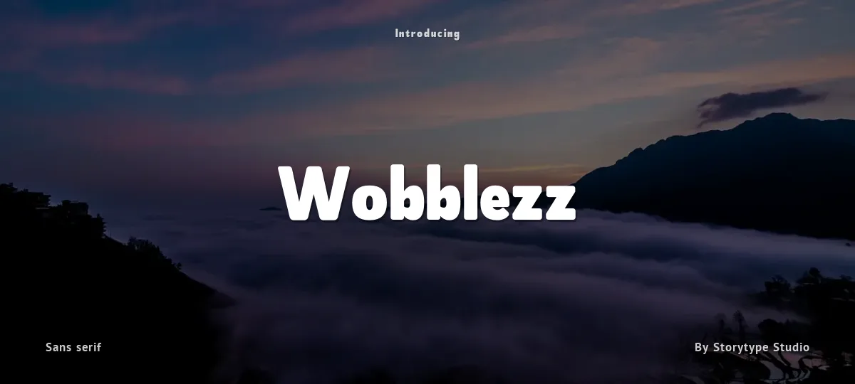 Wobblezz font preview