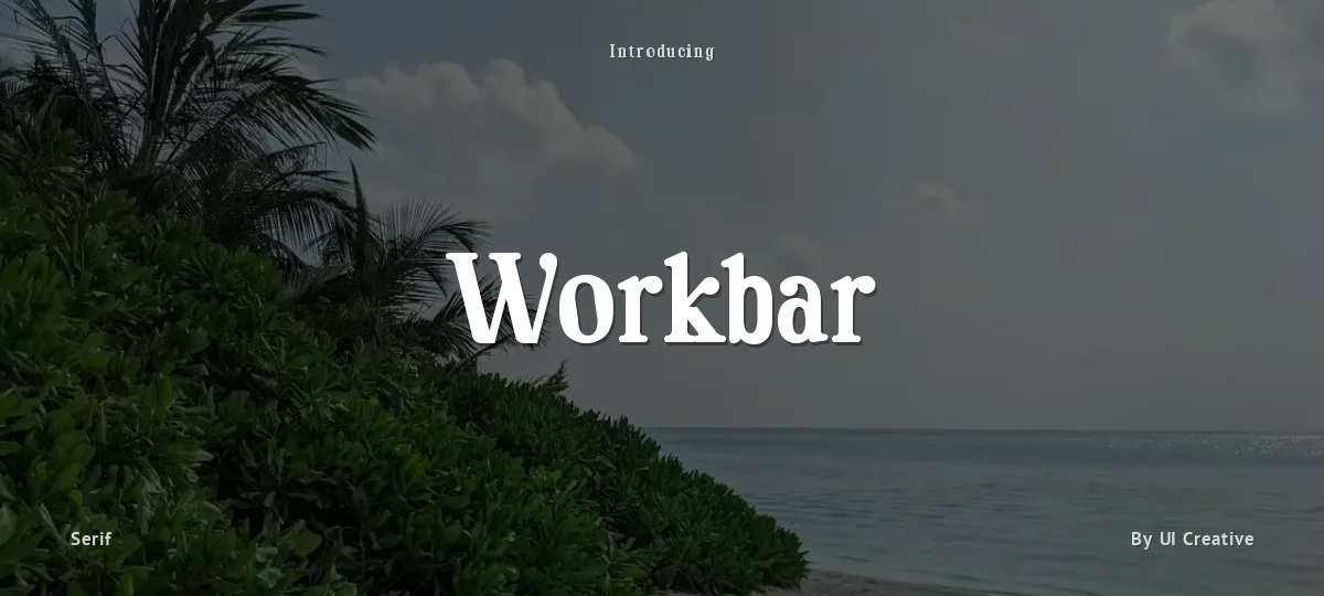 Workbar font preview