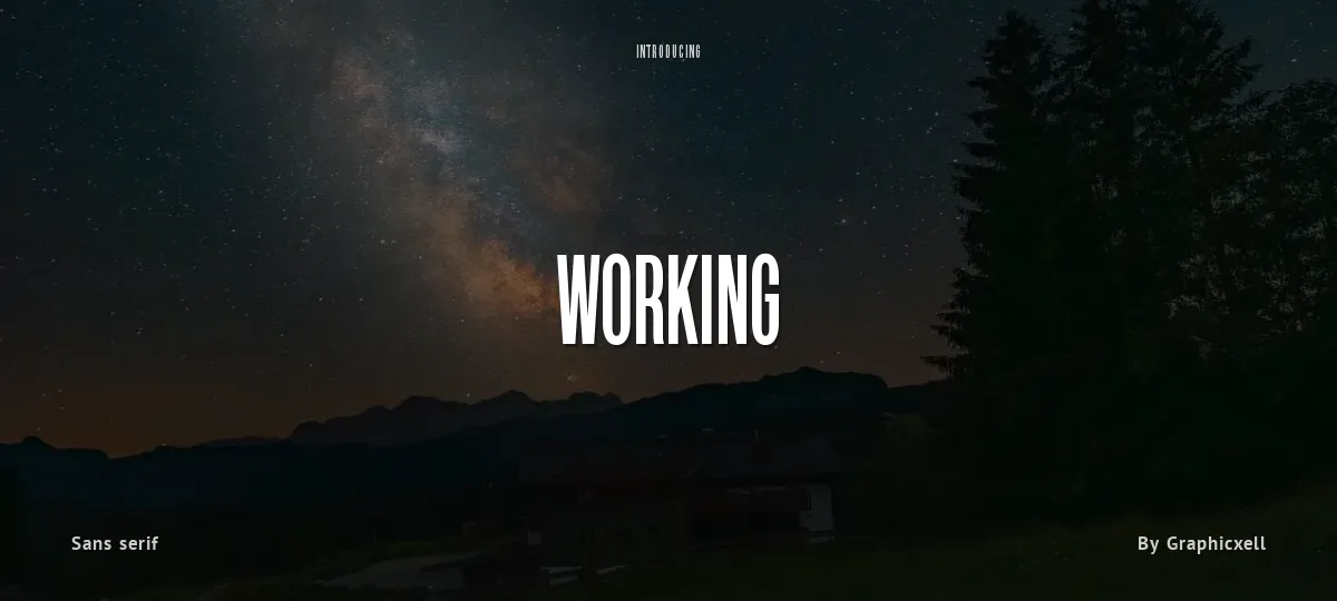 Working font preview