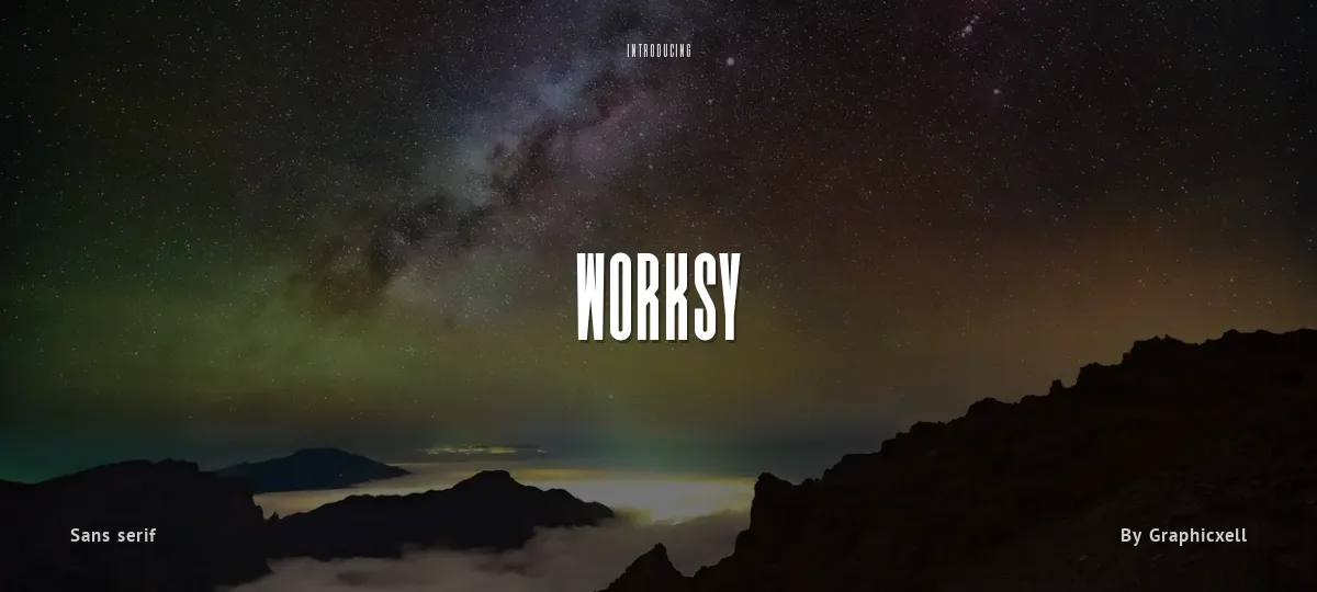 Worksy font preview