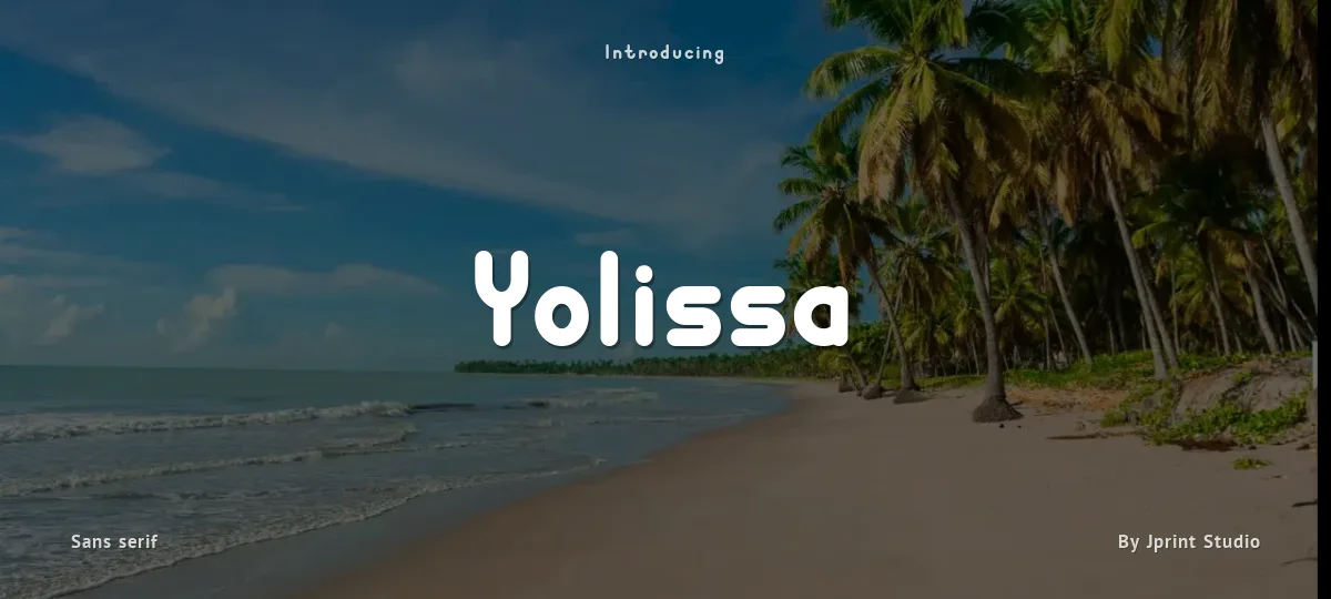 Yolissa font preview