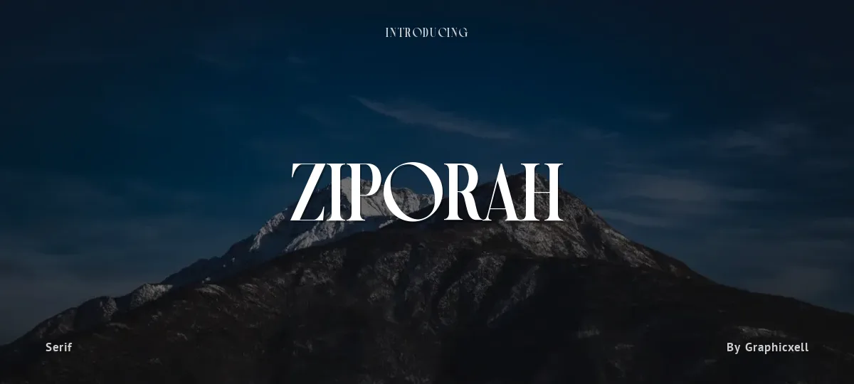 Ziporah font preview