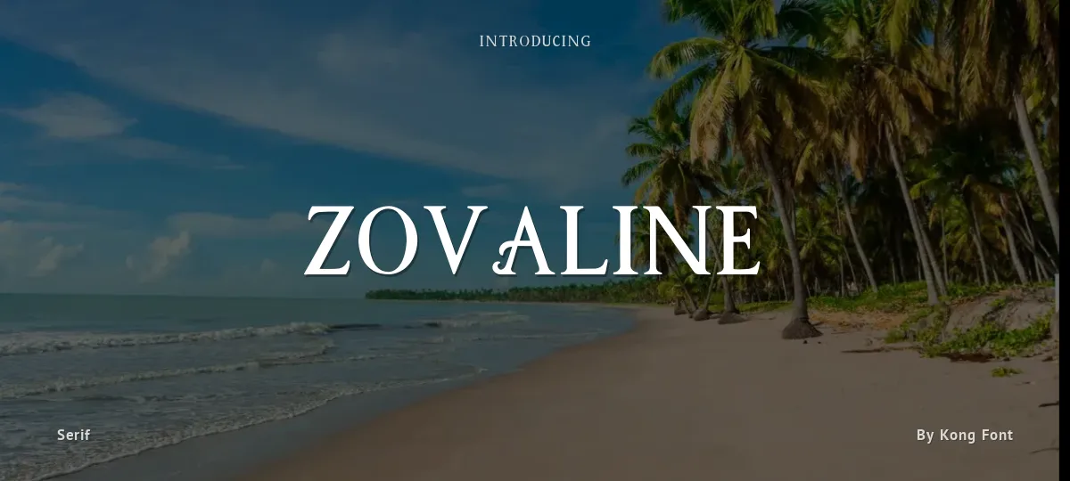 Zovaline font preview